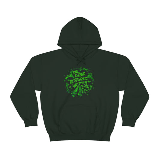 One Drink Splatter Clover Hoodie