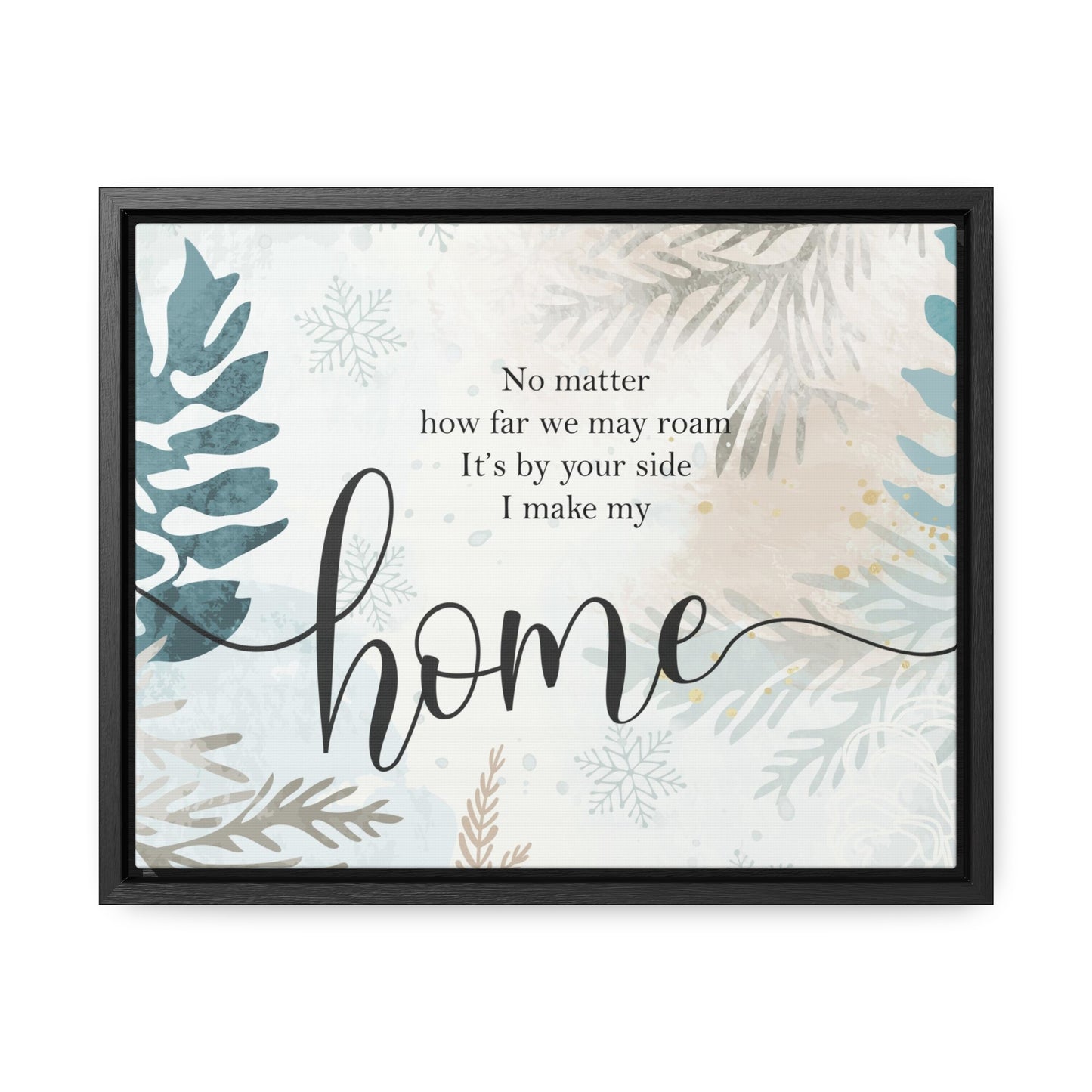 I Make My Home Christmas Canvas