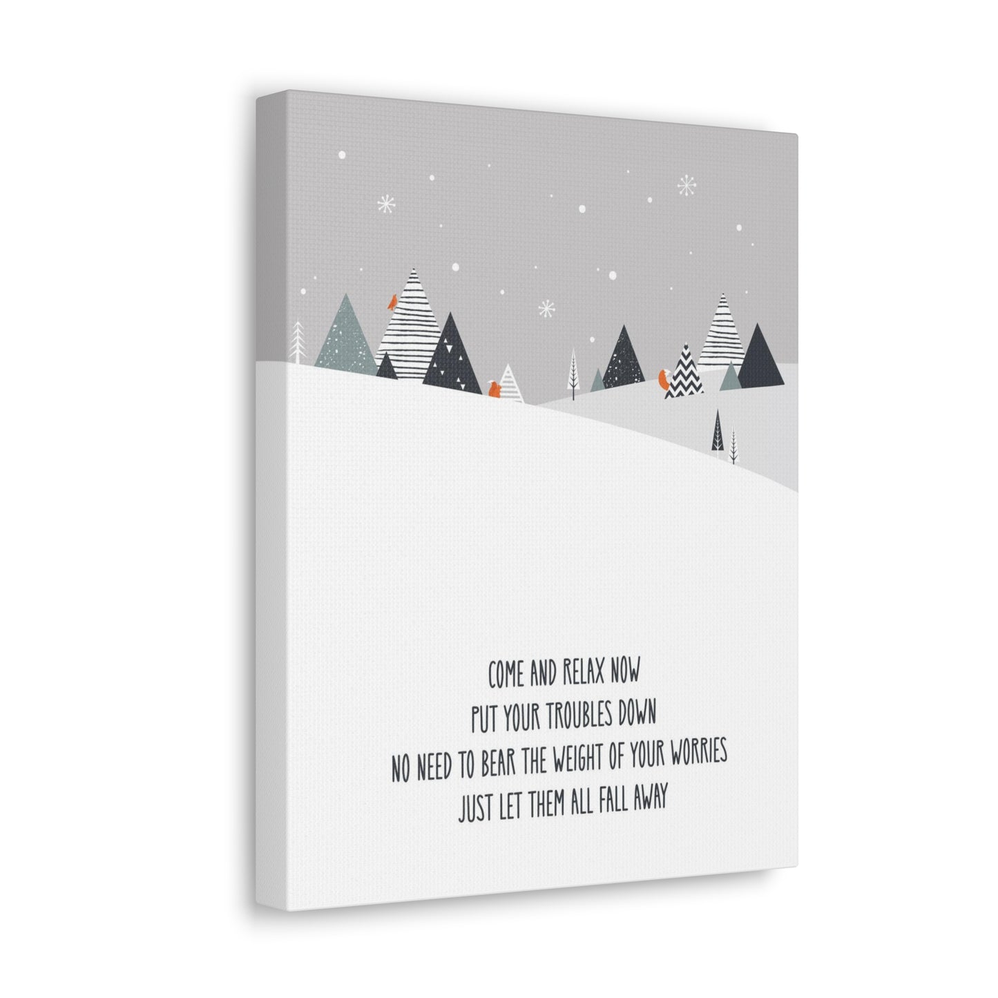 Come & Relax Now Christmas Canvas