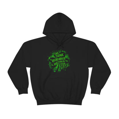 One Drink Splatter Clover Hoodie