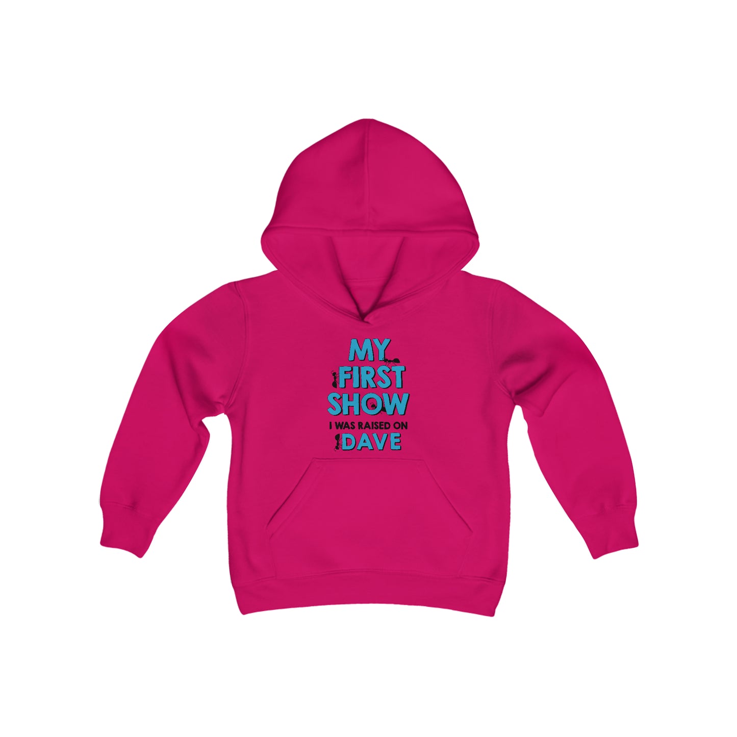 My First Show I was raised on dave hoodie Youth Kids blue