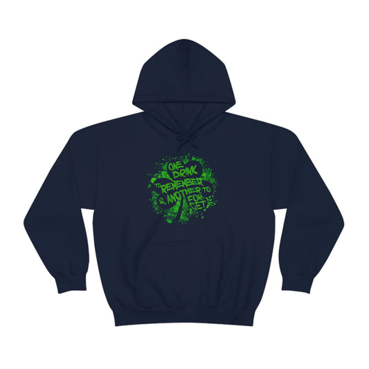 One Drink Splatter Clover Hoodie