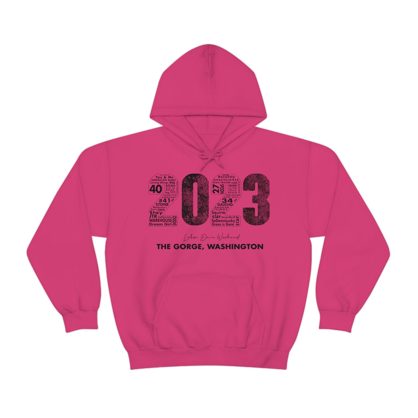 Gorge Bold 2023 Hoodie w/set list
