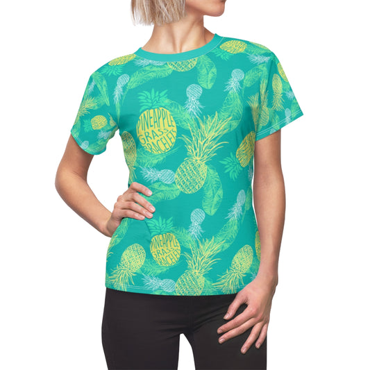 Pineapple Grass Bracelets Allover Printed Women's Cut