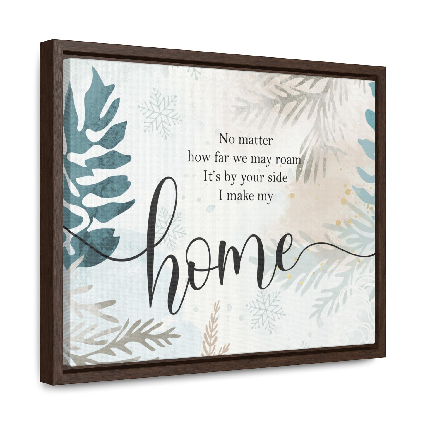 I Make My Home Christmas Canvas