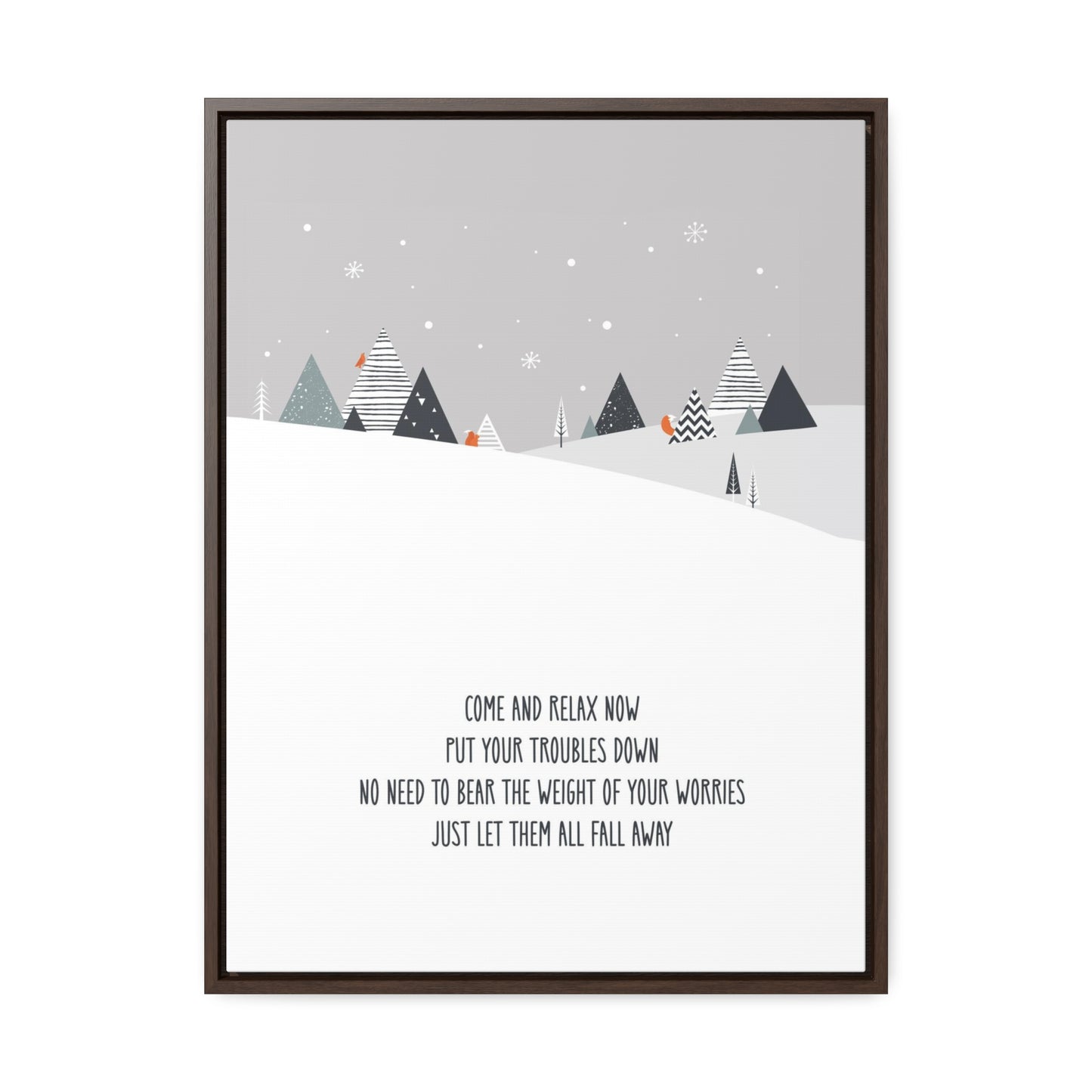 Come & Relax Now Christmas Canvas
