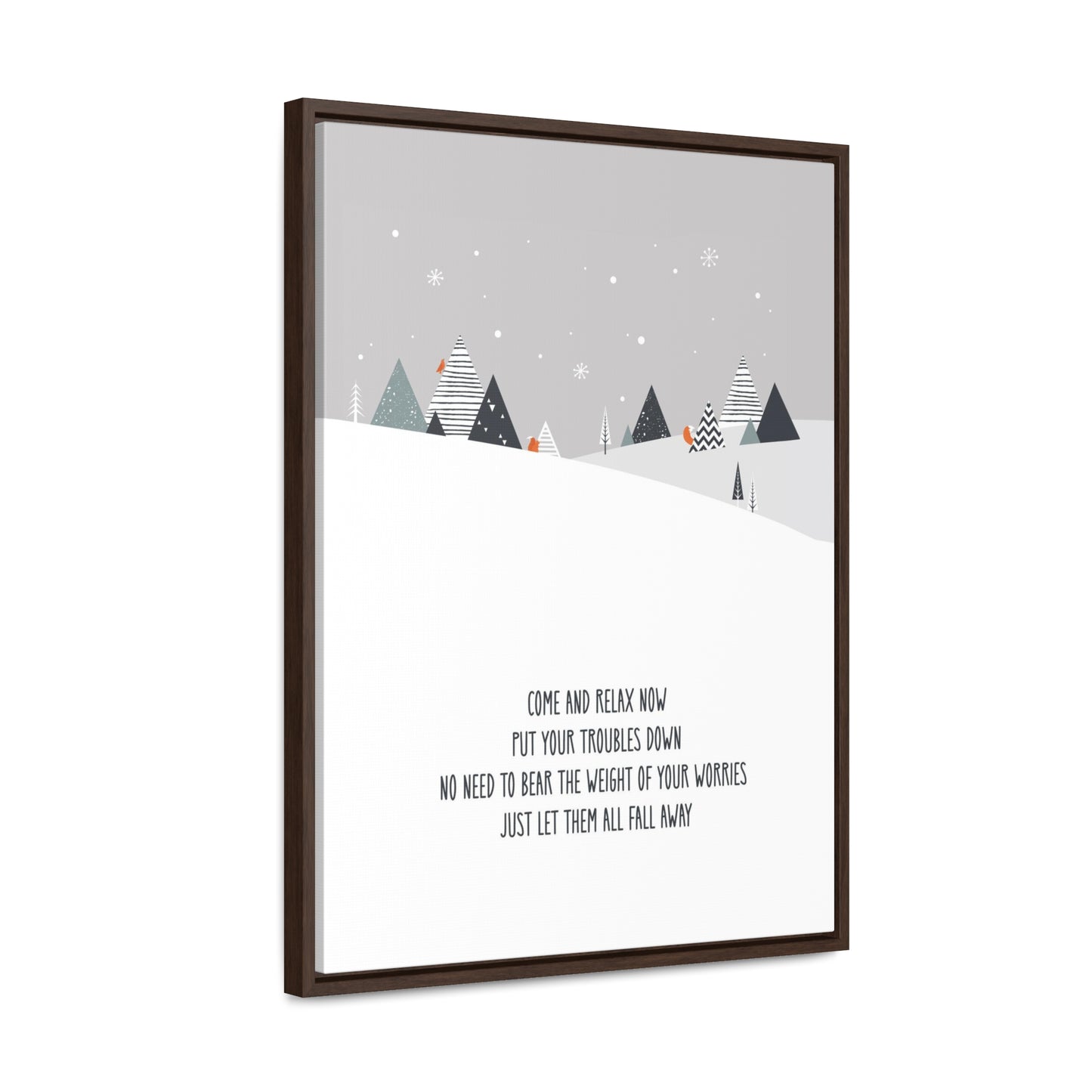 Come & Relax Now Christmas Canvas