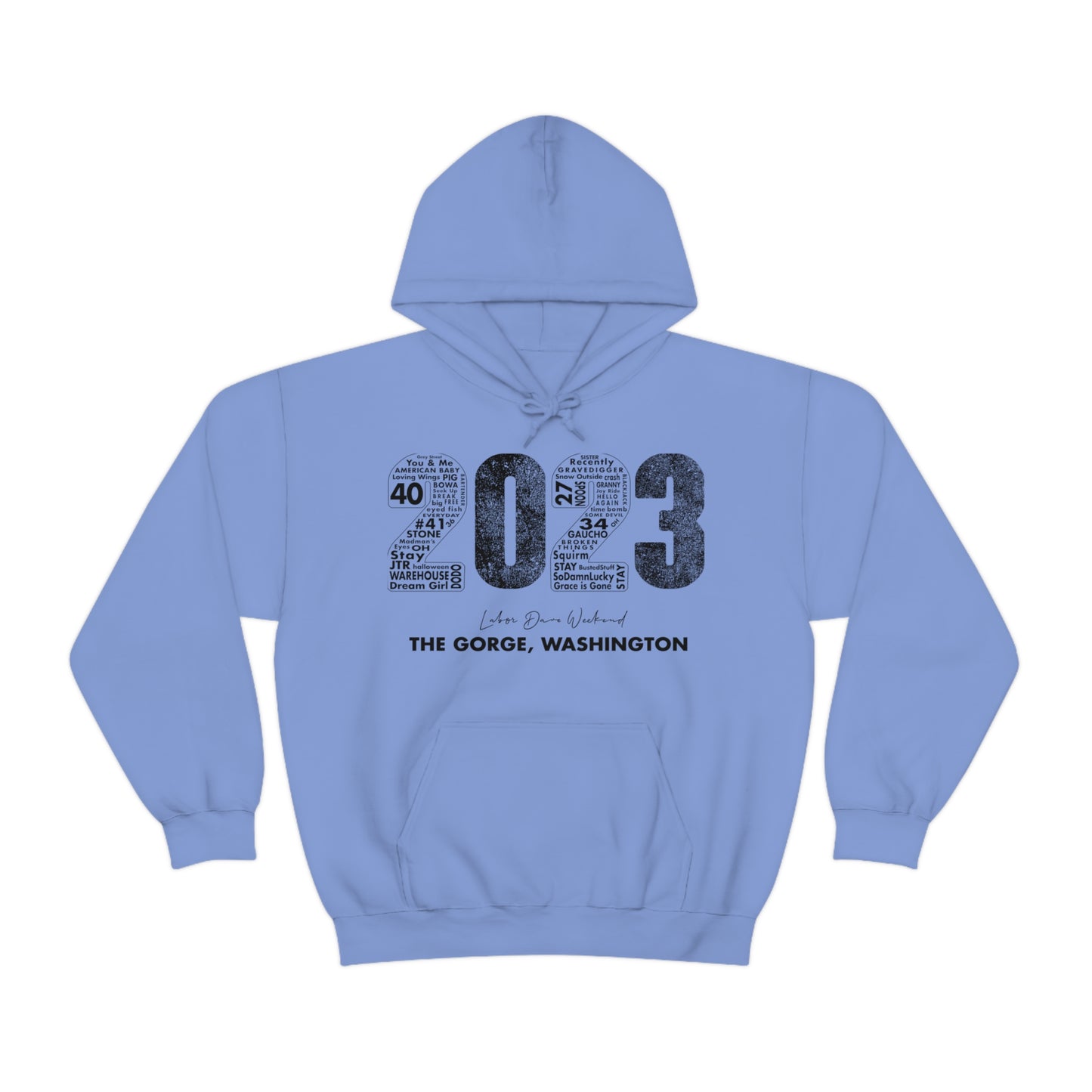 Gorge Bold 2023 Hoodie w/set list