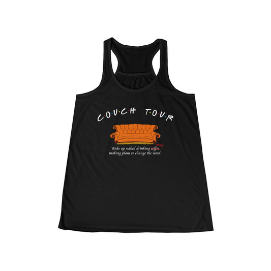Couch Tour Friends Women's Fitted Flowy Style Tank Top