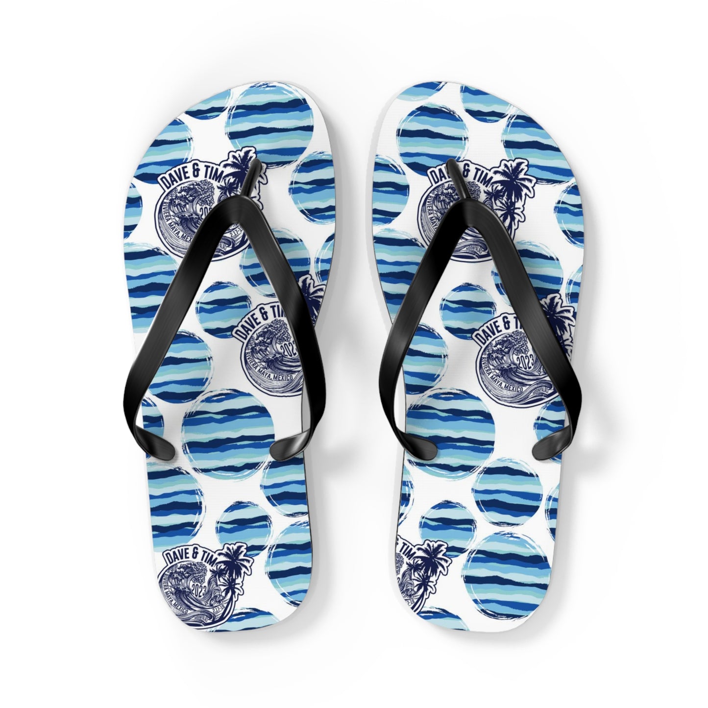 Mexico Waves Flip Flops