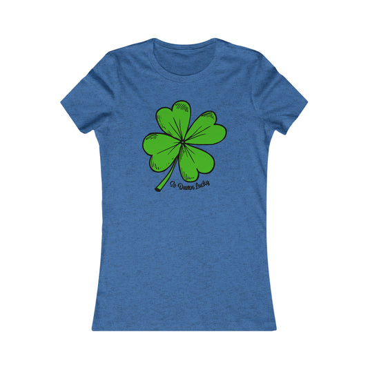 So Damn Lucky Clover Women's Cut
