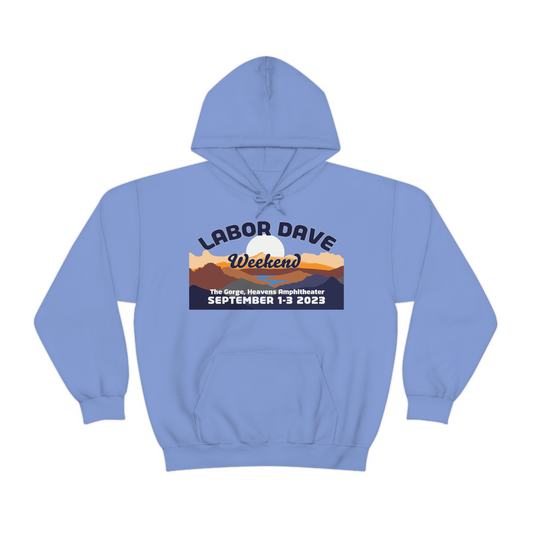 Gorge Labor Dave Mountains Hoodie 2023 w/set list