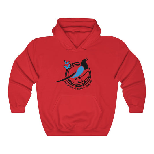 Black and Blue Bird Hoodie