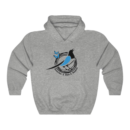 Black and Blue Bird Hoodie