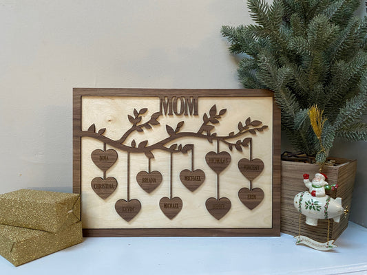 Family Tree Personalized Wood Wall Art