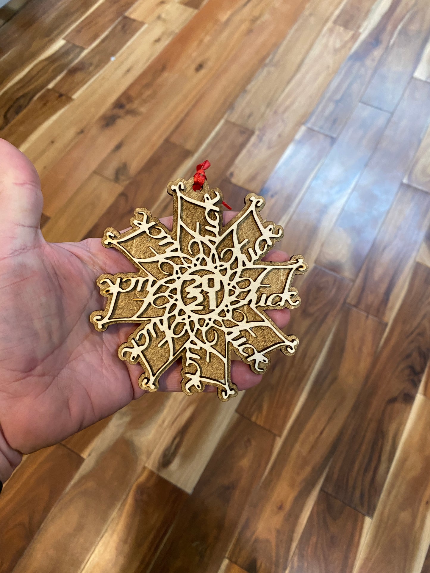 2021 Fuck Flake Multi Layer Ornament