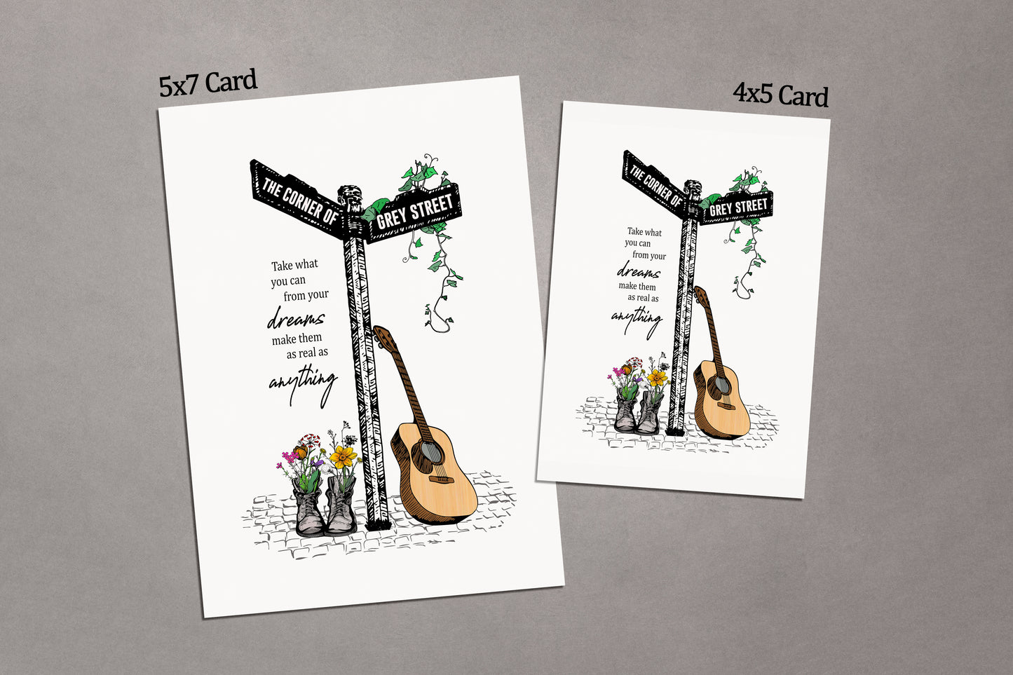 Grey Street Design 1 Greeting Card