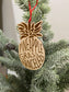 Pineapple Grass Bracelets Wood Ornament