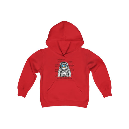 Big Eyed Fish Spaceman Mashup Kids Hoodie