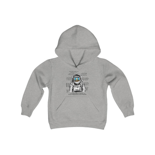 Big Eyed Fish Spaceman Mashup Kids Hoodie