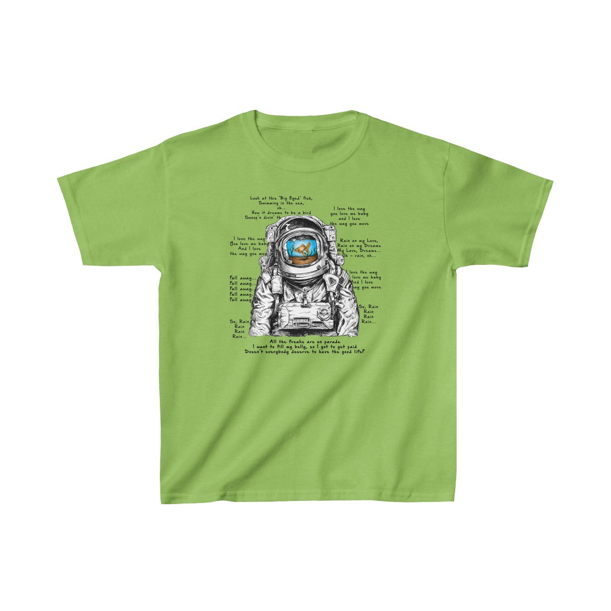 Big Eyed Fish Spaceman Mashup Kids