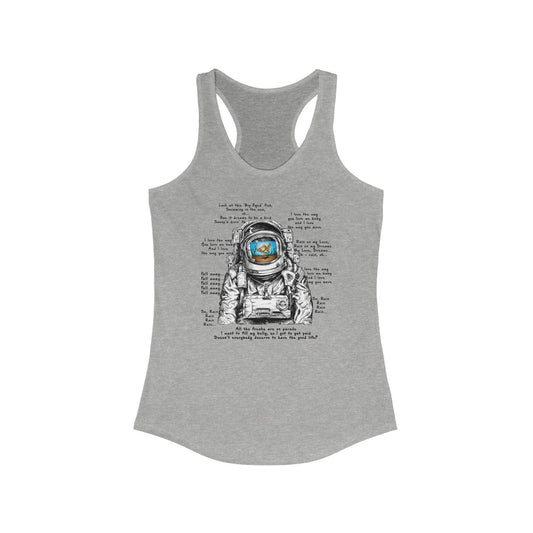 Big Eyed Fish Spaceman Mashup Tank Top