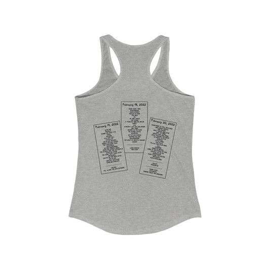 Colorized Cancun Mexico 2022 With Set List Tank Top