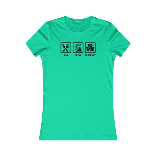 Eat Drink And Be Merry Icons Women's Tee