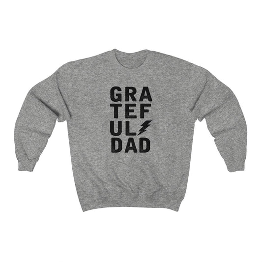 Grateful Dad Grunge Crewneck