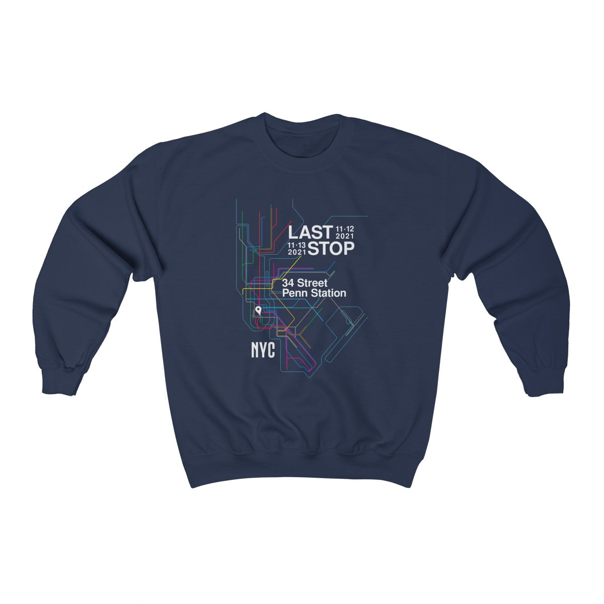 Subway Lines MSG 2021 Crewneck