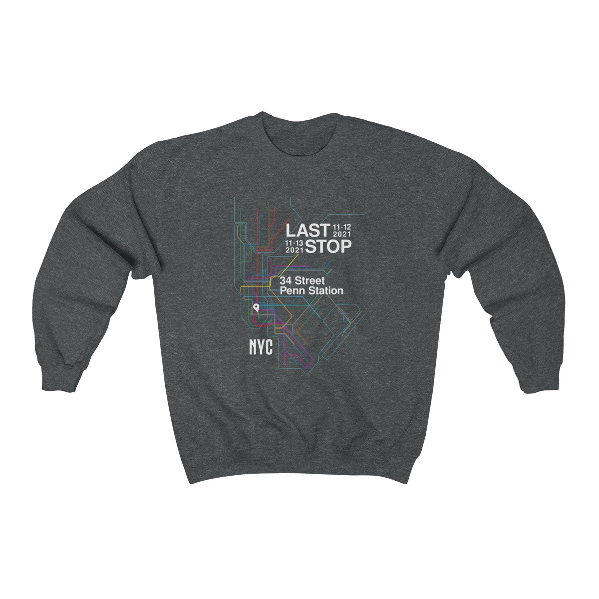 Subway Lines MSG 2021 Crewneck