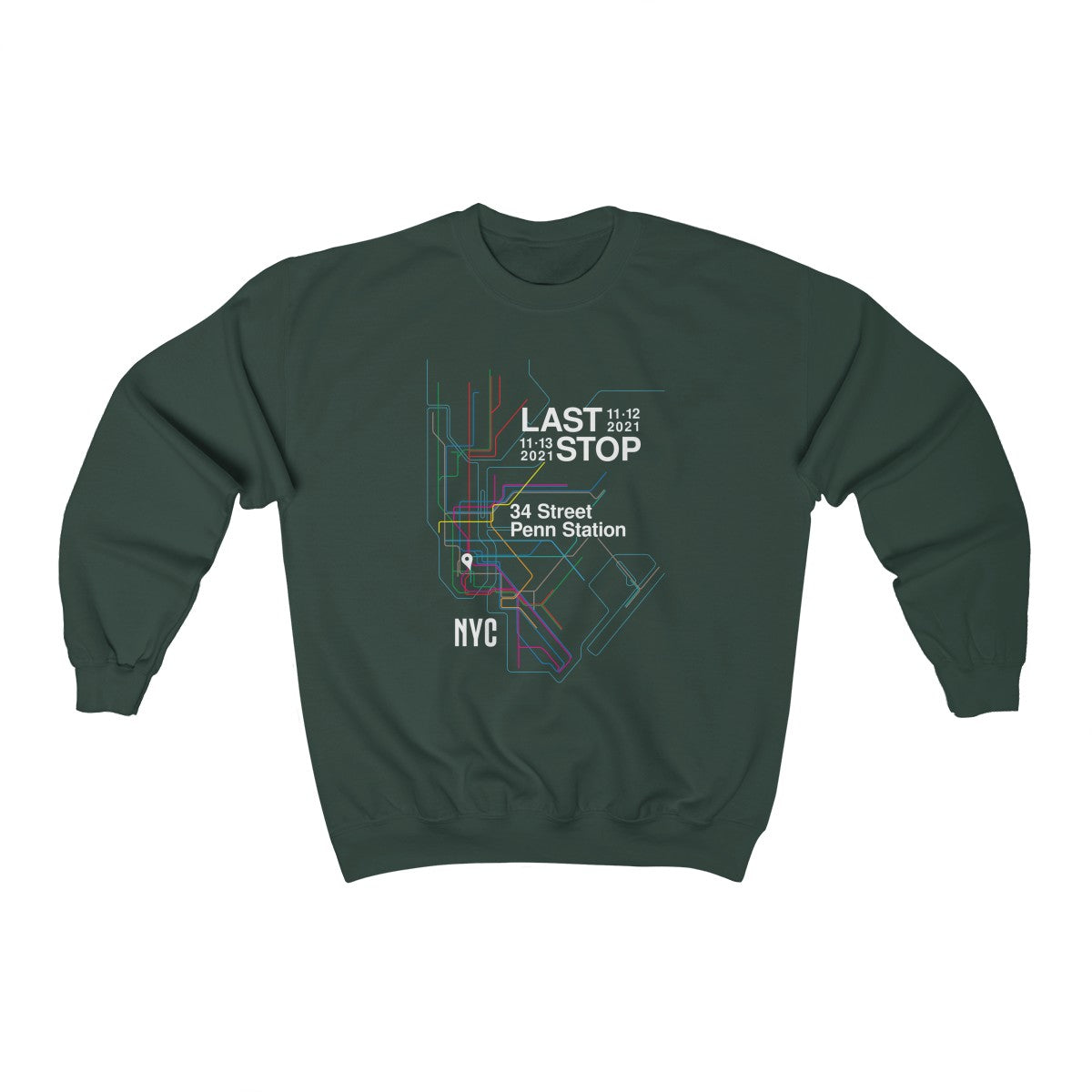 Subway Lines MSG 2021 Crewneck