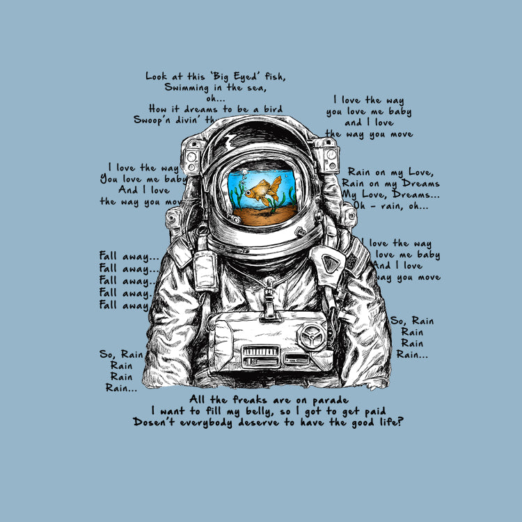 Big Eyed Fish Spaceman Mashup Kids