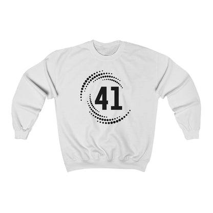 #41 Dot Swirl Design Crew Neck Sweatshirt