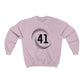 #41 Dot Swirl Design Crew Neck Sweatshirt