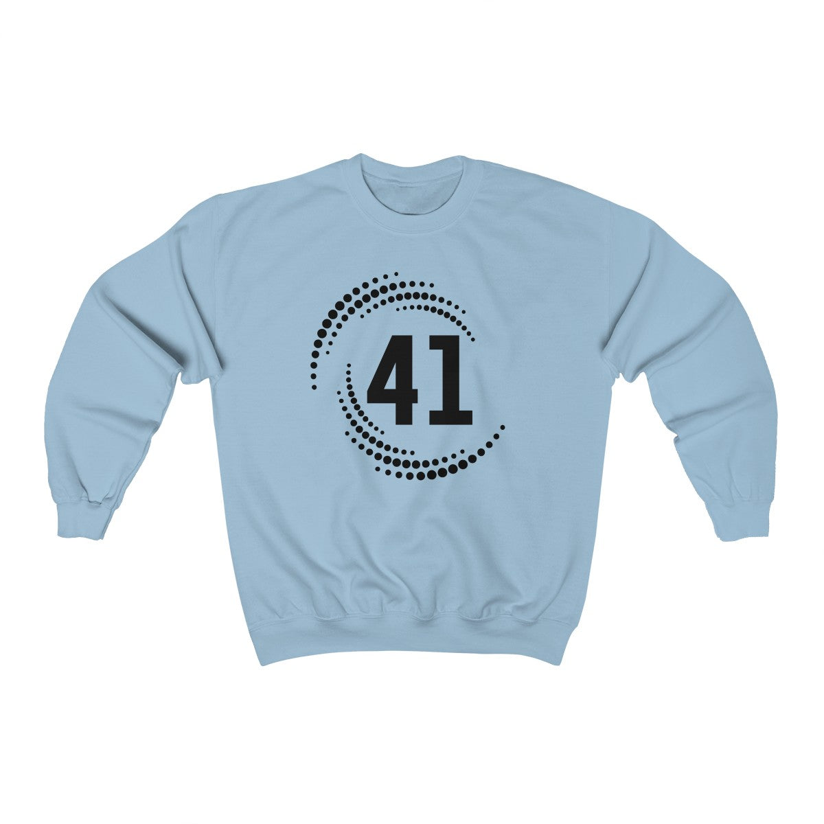 #41 Dot Swirl Design Crew Neck Sweatshirt