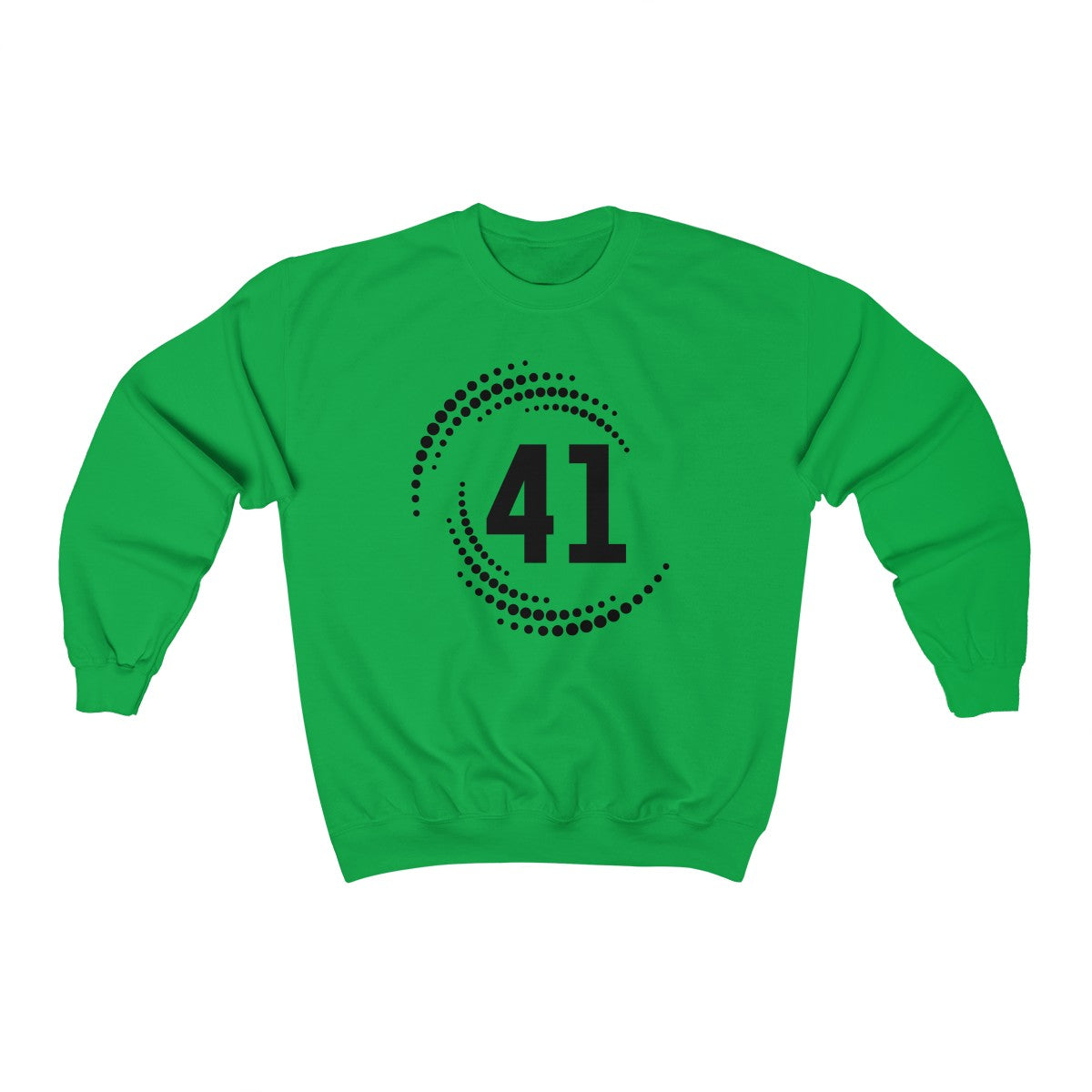 #41 Dot Swirl Design Crew Neck Sweatshirt