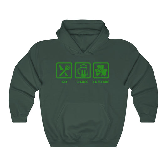 Eat, Drink And Be Merry Icons Hoodie