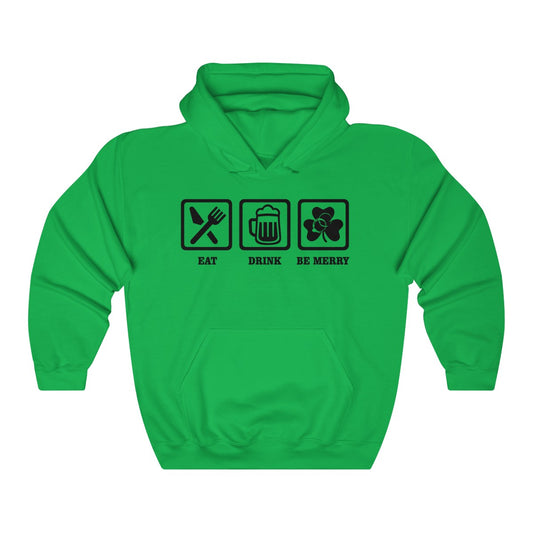 Eat, Drink And Be Merry Icons Hoodie