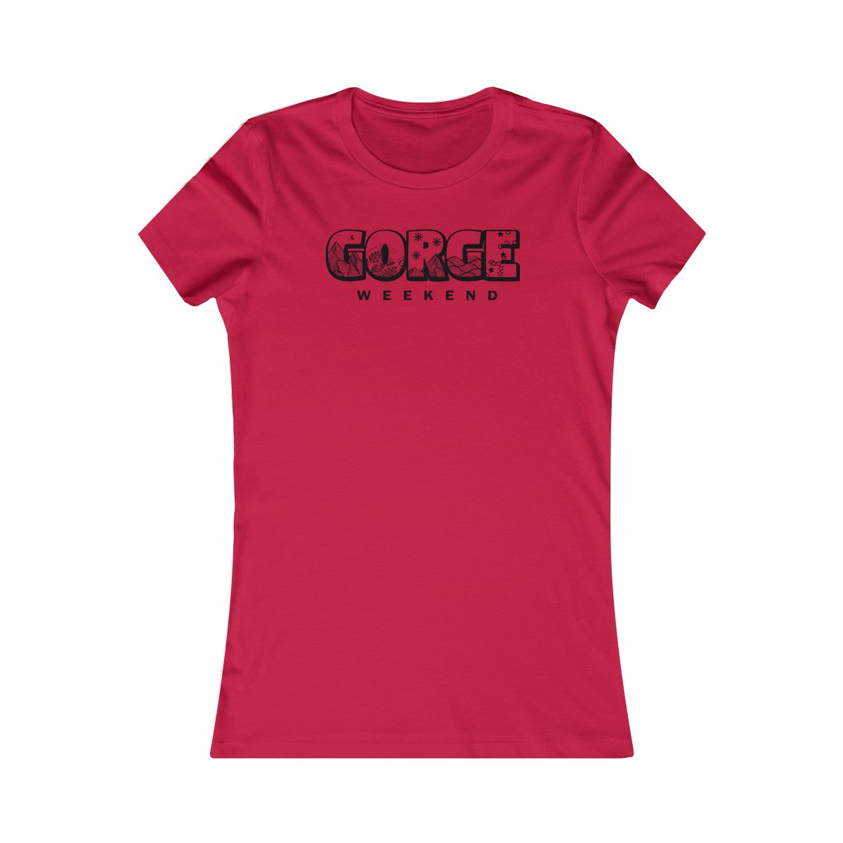 Funny The Way The Gorge Is  Women's Cut Tee