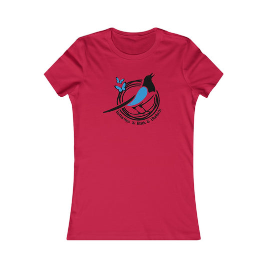 Black and Blue Bird Women's Cut