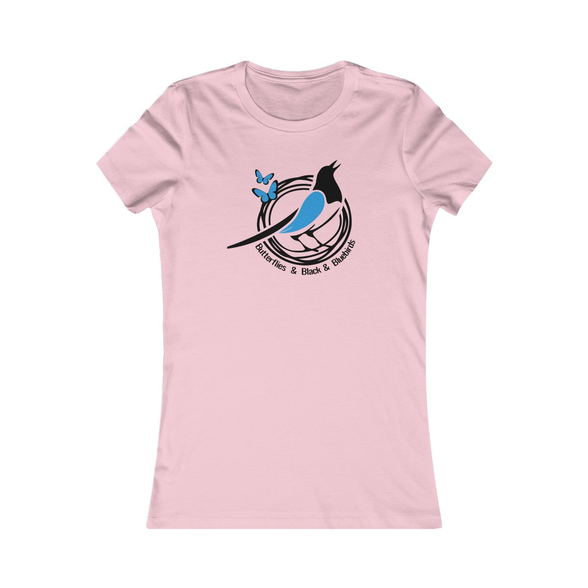 Black and Blue Bird Women's Cut