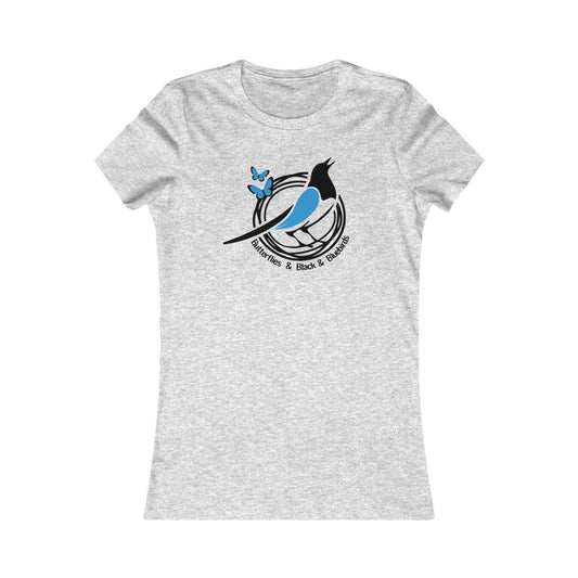 Black and Blue Bird Women's Cut