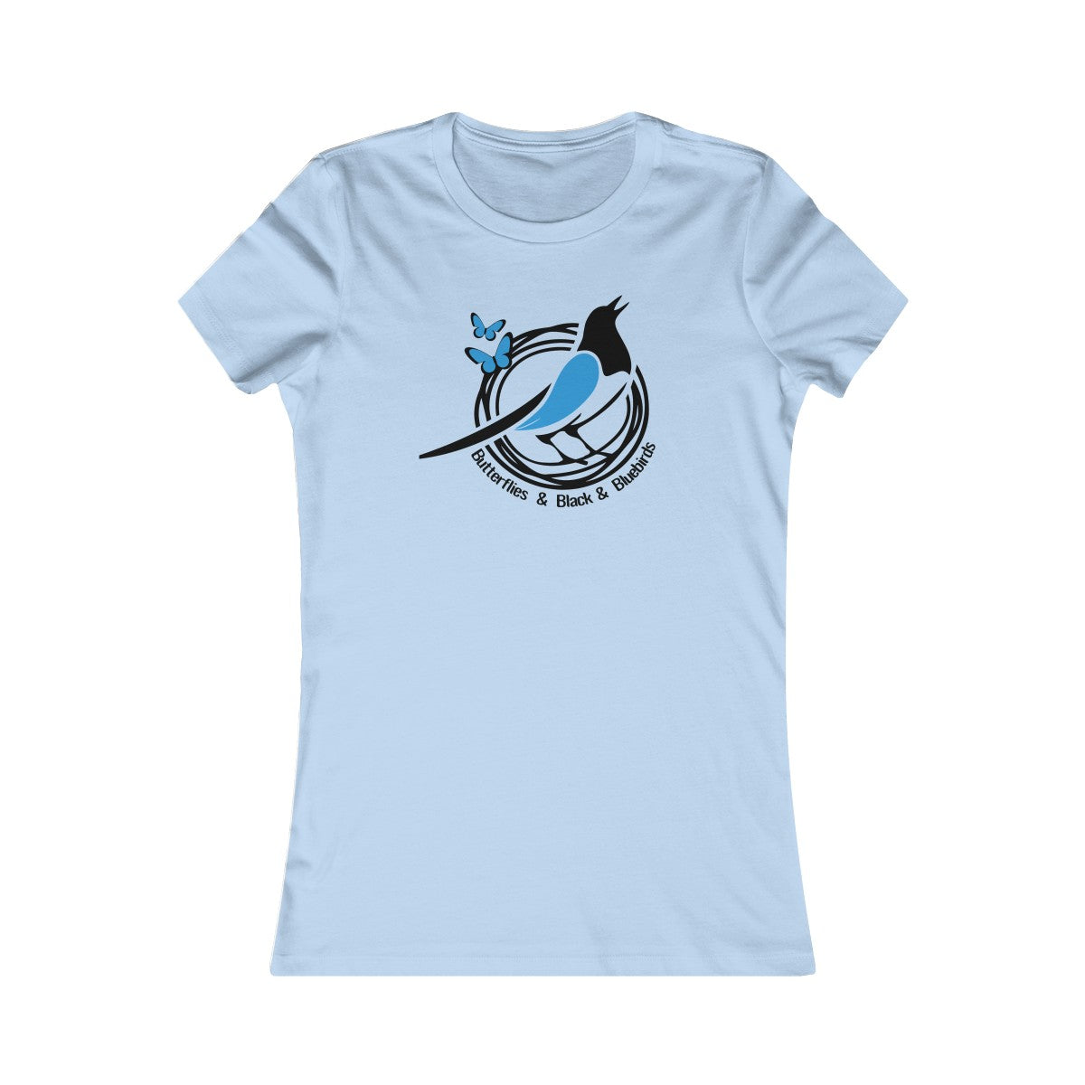 Black and Blue Bird Women's Cut
