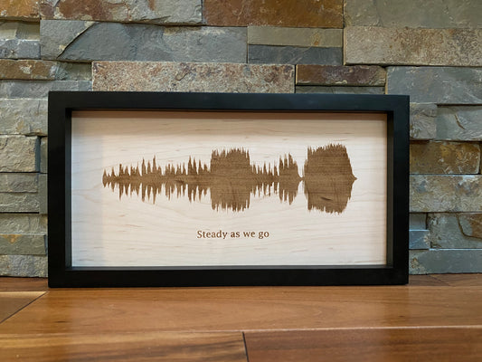 Steady As We Go Sound Wave, Wall Art,