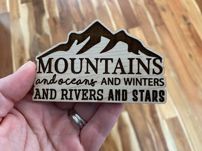 Wooden Fridge Magnets