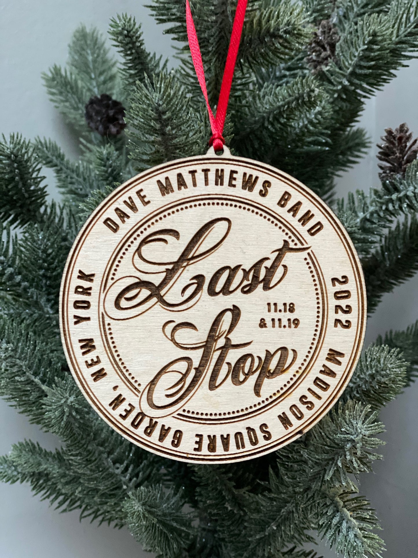 Last Stop Logo 2022 Wood Ornament