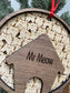 Love My Cat Personalized Layered ornament
