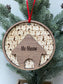 Love My Cat Personalized Layered ornament
