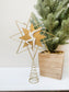Glitter Metal & Wood Tree Topper